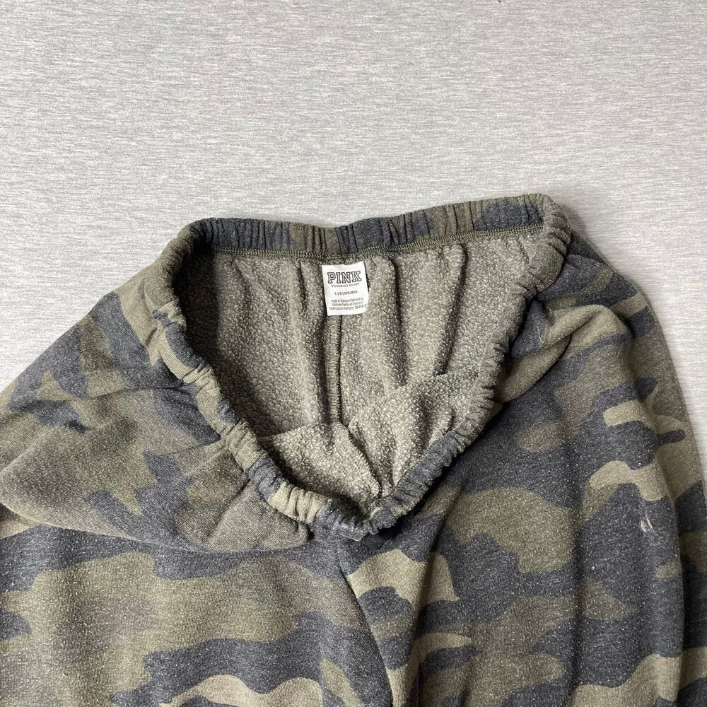 Victoria's Secret PINK Logo Camouflage Ivy Fleece Campus Jogger Sweatpants - Picture 10 of 11